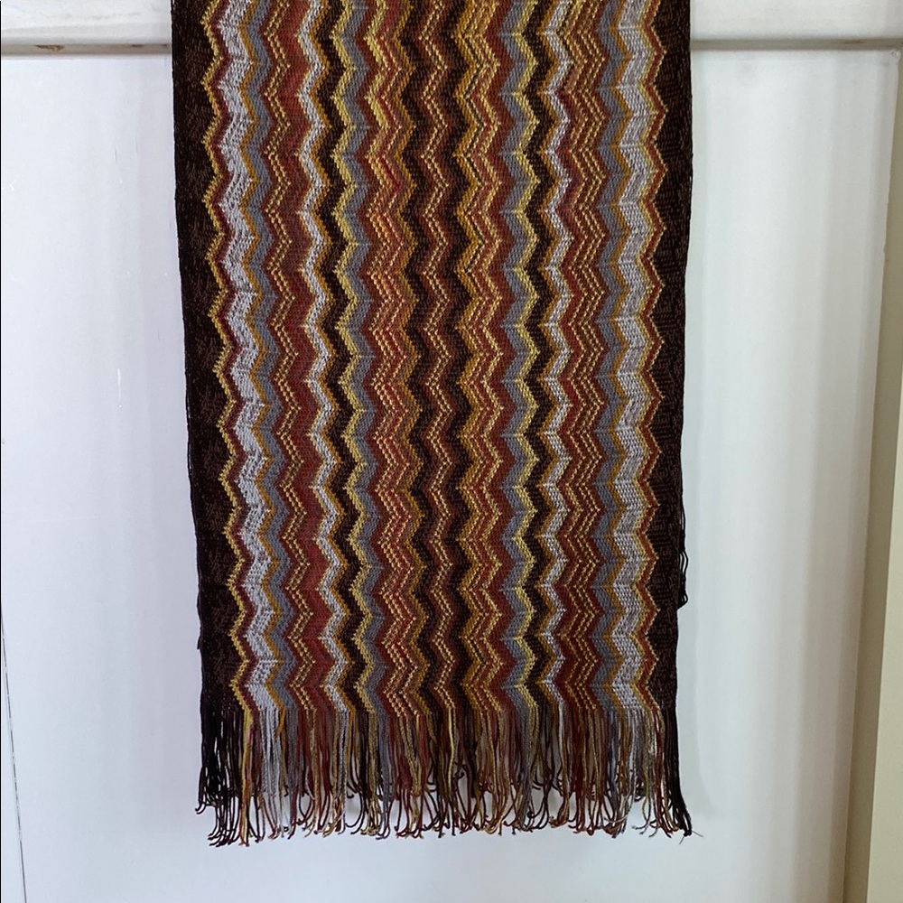 Missoni Chevron Pattern Wool/Silk Scarf